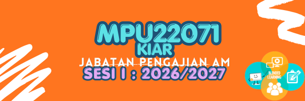 MPU 22071 KURSUS INTEGRITI &amp; ANTIRASUAH SESI I : 2026/2027