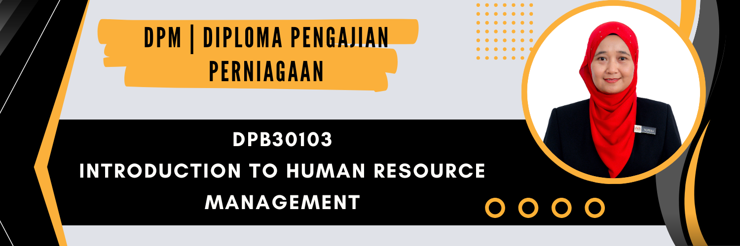 DPB30103 INTRO TO HRM SESI I : 2026/2027